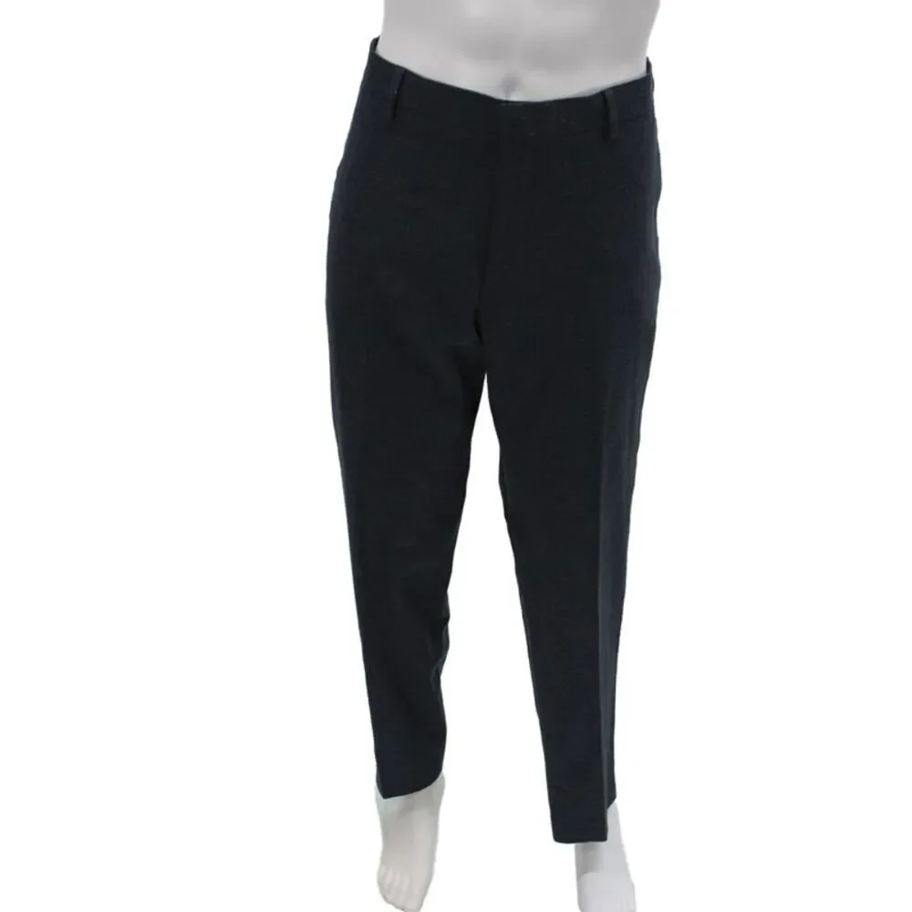 J Crew Mens Blue Dress Pants Zip Fly 32 Inseam Size 38